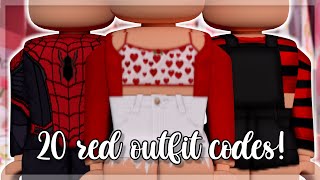 20 red Roblox outfit codes 🍄 [upl. by Konikow]