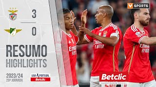 Resumo Benfica 30 Moreirense Liga 2324 29 [upl. by Nemra]