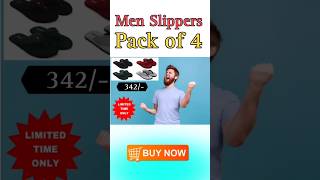 Mens Slippers Pack Of only 342 StylishslippersSlippersofferpackof4slippersslippersunder199 [upl. by Ehcor]