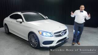 2017 C300 COUPE  MercedesBenz CClass C300 Polar White from Mercedes Benz of Scottsdale [upl. by Yanaton943]