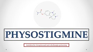 Physostigmine uses antidote effects mechanism indications and ADRs ☠ [upl. by Inaffyt]