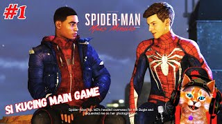 Si Kucing Main Game Spiderman Miles Morales Indonesia  Part 1 [upl. by Rebme847]