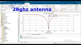 Remote Sensing Antenna 28GHz CST HFSS [upl. by Dewhurst437]