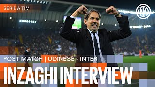 SIMONE INZAGHI INTERVIEW  UDINESE 12 INTER 🎙️⚫🔵 [upl. by Payne]