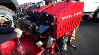 Volvo Penta AQ120B Red Cover Marine Engine [upl. by Etnomaj]