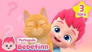 🐈 Meow Meow Meu Gatinho e mais músicas   Completo  Bebefinn em Português  Canções Infantis [upl. by Ramberg]