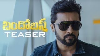 Bandobast Movie Telugu Teaser  Surya Mohanlal Arya Sayesha [upl. by Nothgiel]