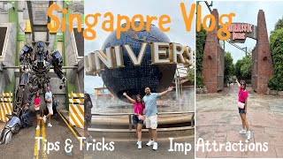 Singapore Vlog Day 4  Universal Studios Full guide  Tips amp Tricks  Major Rides  MRT Guide [upl. by Sherie]