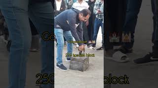 250 kgs iron block lifting🥵🥵youtubeshortspleasesubcribegolconda fortsubscribe [upl. by Reginauld]