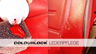 LEDERREINIGUNG – LEDERREPARATUREN – LEDERPFLEGE – AUTOLEDER  Anleitung  COLOURLOCK [upl. by Worlock]