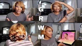 GET READY WITH ME  TRYING A FEW NEW MAKEUP PRODUCTS amp CURLING MY NATURAL HAIR KISS USA UNBOXING [upl. by Gerger353]