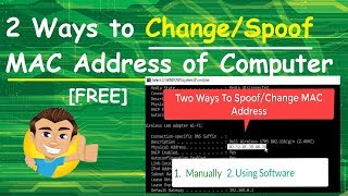 2 Simple Way to ChangeSpoof MAC Address In Windows 1087 FREE [upl. by Scotty]