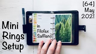 EDC setup in Filofax Saffiano Mini rings [upl. by Demetrius]