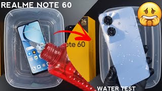 Realme Note 60 iP64 Water Test 💦💧 The Very First Water Test Of Realme Note 60 [upl. by Brade]