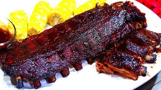 Tender Juicy BBQ Ribs Recipe  Oven baked bbq barbecue ribs [upl. by Anil]