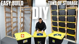 DIY Sliding Tote Storage  Easy Build  Lots of Storage amp Organization [upl. by Anirroc]