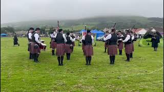 Uddingston Stathclyde Pipe Band medley Girvan 2024 [upl. by Dnalwor]