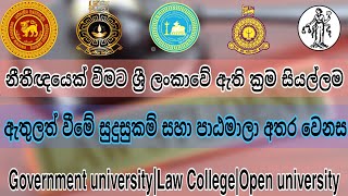 2024Opportunities to become a lawyer in Sri Lankaopen universitylaw collegegovernment university [upl. by Janaye]