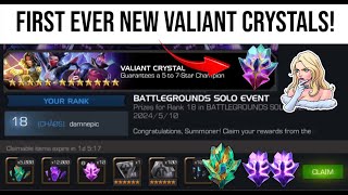 40X First EVER NEW Valiant Crystal Opening Titan Crystal amp Battlegrounds Rewards amp Much more MCOC [upl. by Hancock]