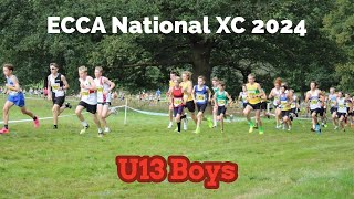 Saucony National XC Championships 2024 U13 Boys [upl. by Dulsea]