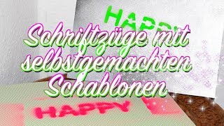 Eigene Schriftzüge amp Formen schablonieren  Schablonen selbermachen  DIY Anleitung  Shabby Chic [upl. by Tatum]