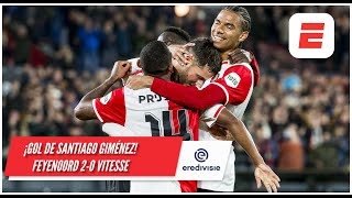 SANTIAGO GIMÉNEZ continúa con su racha y anota el gol número 13 Feyenoord 20 Vitesse  Eredivisie [upl. by Karlan298]