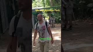 Tourists explore the Manuel Antonio park [upl. by Hcab]