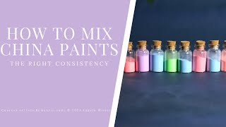 How to Use Mix China Paints Overglaze Porcelain Painting [upl. by Clancy]