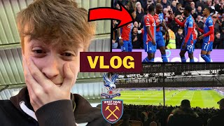 SACKED IN THE MORNING CHANTS FROM FURIOUS AWAY END Crystal Palace 52 West Ham Matchday Vlog ⚽️⚒️ [upl. by Straub]