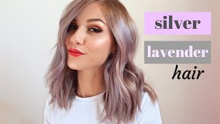 Dyeing my hair Silver Lavender [upl. by Hgieleak]