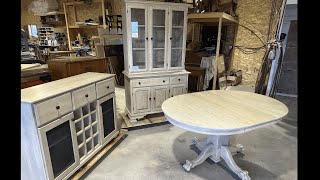 BLEACHING an entire Dining Set [upl. by Netty511]