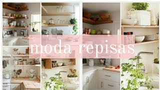 Repisas de madera para COCINAS💖elegantes sin gastar mucho💵 [upl. by Ecirtnahc]