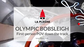 La Plagne Olympic Bobsleigh  Piste de bobsleigh La Plagne  La Roche La Plagne Paradiski [upl. by Helbon]