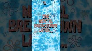 making a tie dye shirt with color changing HTV🩵 shorts spongebob tiedye colorchanging diyshirt [upl. by Yhtac]