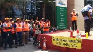 Fire Drill Evacuation at Google Hyd By usha fire equipments [upl. by Ainedrag]