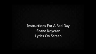 Instructions For A Bad Day  Shane Koyczan Poem  Motivational Words [upl. by Negriv98]