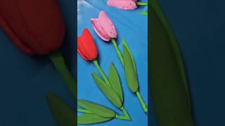 Diy with clay claycrafts diy  shorts  flower 🌼 🌸 making [upl. by Meador]