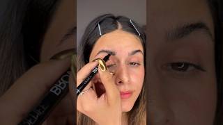 😳Easiest bushy brow tutorial 😍✅ brows eyebrows bushybrows makeup eyebrowtutorial eyebrowtips [upl. by Alol470]