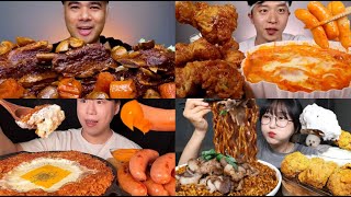 best satisfying big bites ASMR mukbang compilation pt10 [upl. by Sloan]