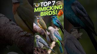 Top 7 Mimicking Birds naturelovers facts mimicking birds knowledge animals wildlife nature [upl. by Arualana]