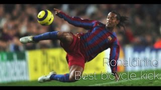 Ronaldinho best bicycle kick goals  Mejores goles de chilena de Ronaldinho [upl. by Aldrich]