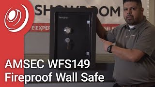 AMSEC WFS149 Fireproof Wall Safe Video [upl. by Tadeo451]