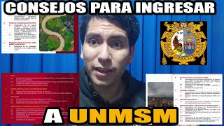 Consejos para INGRESAR A UNMSM Como INGRESE A UNMSM [upl. by Adalbert]