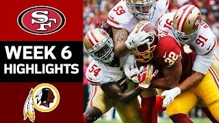 49ers vs Redskins  NFL Week 6 Game Highlights [upl. by Cristionna]