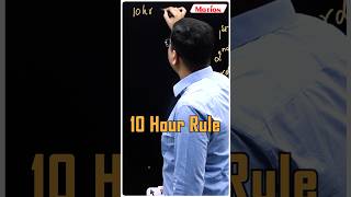 10Hour Rule by NV Sir 🔥🎯 NV Sir Strategies shorts ytshorts nvsir jee2025 neet [upl. by Win]