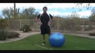 How To Improve Golf Swing Width With Exercise Ball [upl. by Tak]