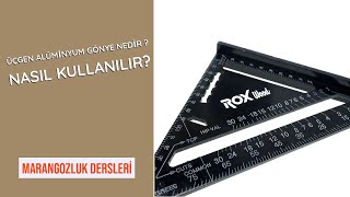 ÜÇGEN ALÜMİNYUM GÖNYE NEDİR  NASIL KULLANILIR Marangozluk Dersleri [upl. by Ulric396]