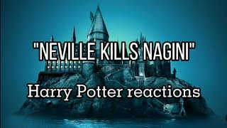 Neville kills Nagini  Harry Potter Reactions [upl. by Anitsirhk]