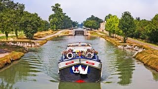 Cruises in Gascony and Bordeaux France aboard the 8 Passenger Hotel Barge Rosa  European Waterways [upl. by Ferrand972]