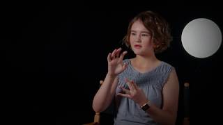 A QUIET PLACE Behind The Scenes Millicent Simmonds Interview [upl. by Nylaret]